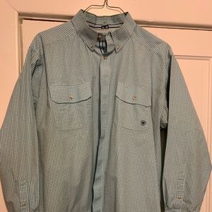 Blue Western Button Down Shirt